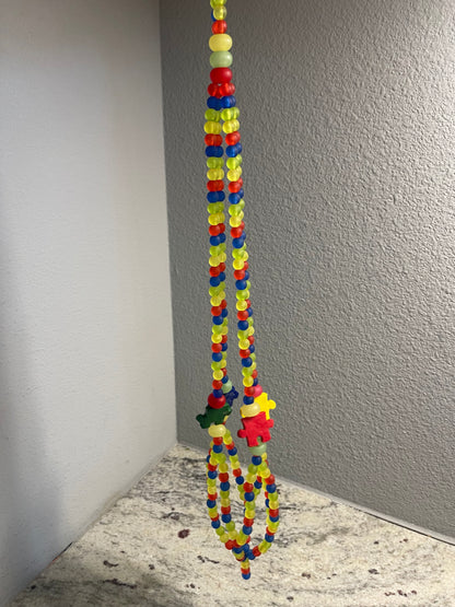 Autism Awareness Beaded Plant Hanger