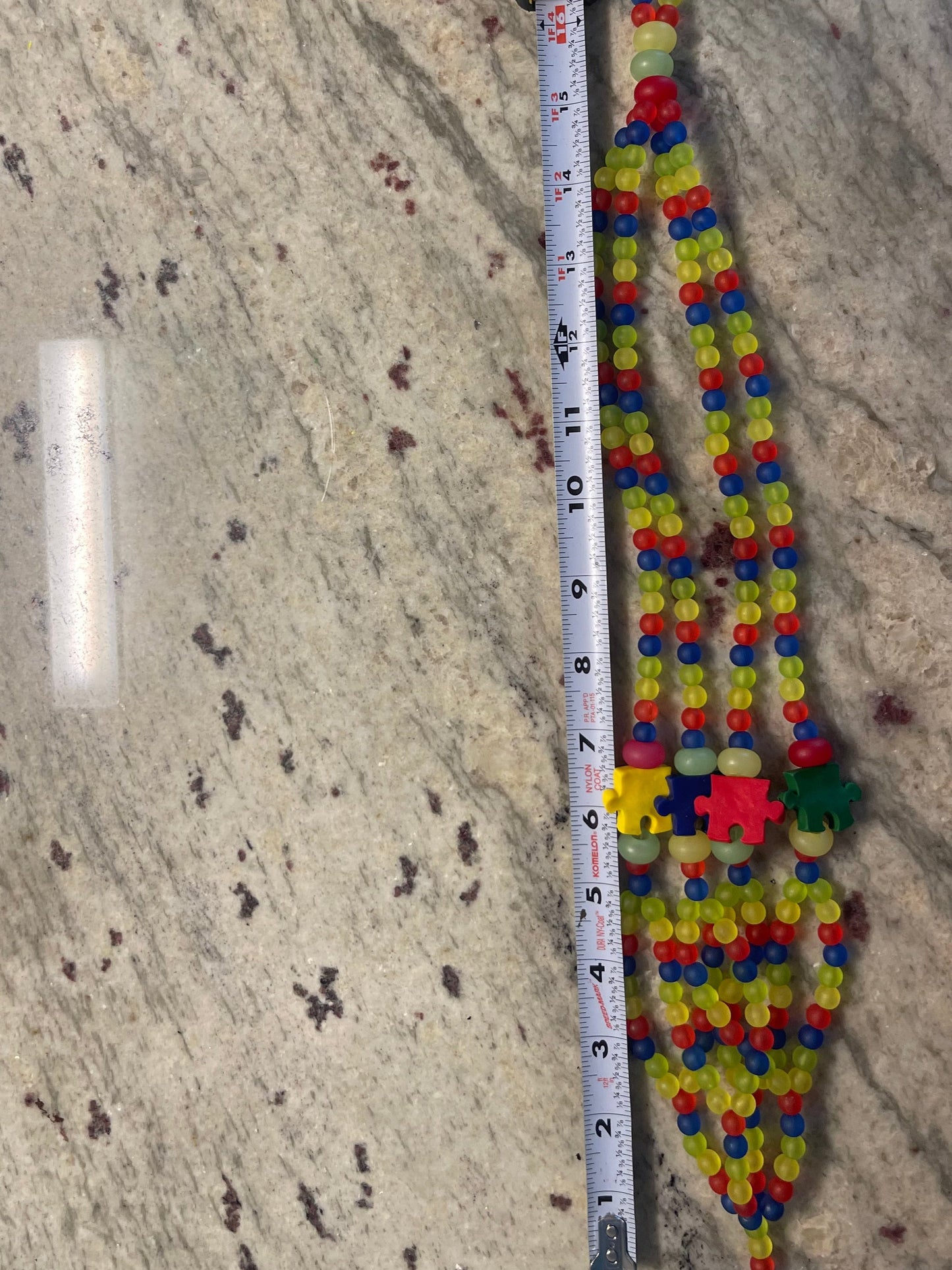 Autism Awareness Beaded Plant Hanger